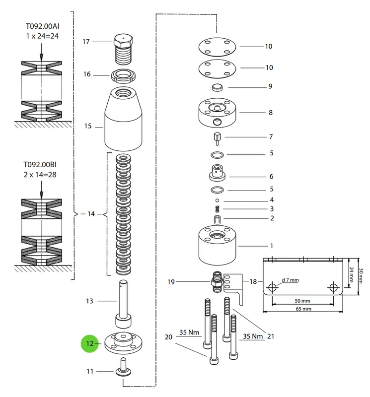 Wagner B145.12 Intermediate Flange
