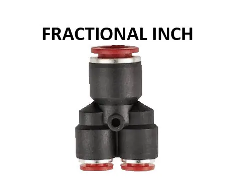 Hosco Push to Connect Fittings, Fractional Inch, PTC Reducer Y (Various Size Options)