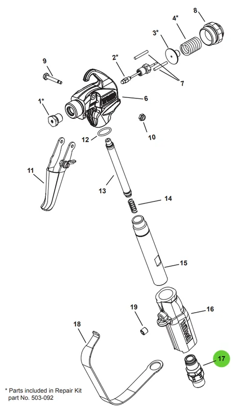 TriTech 501-035 Swivel Hose Connection