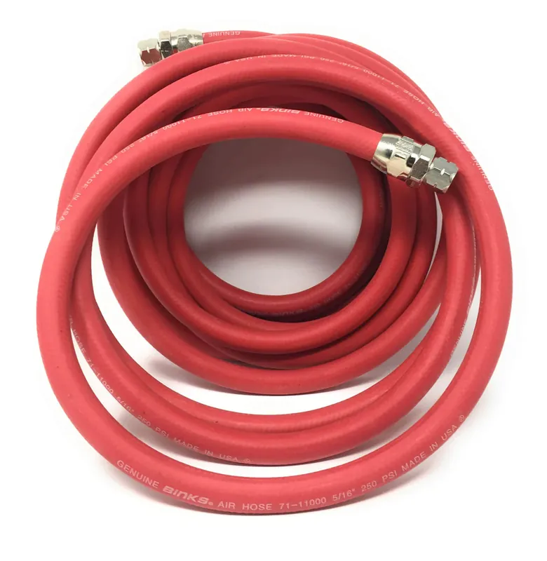 Binks 5/16" Air Hose Assemblies (Grounded with Static Wire) - 1/4" NPS(F) Fittings