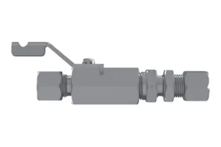 Hosco SSBV Series Ball Valve, Common Configurations, Tube Fitting x Bulkhead Tube Fitting (Various Size Options)