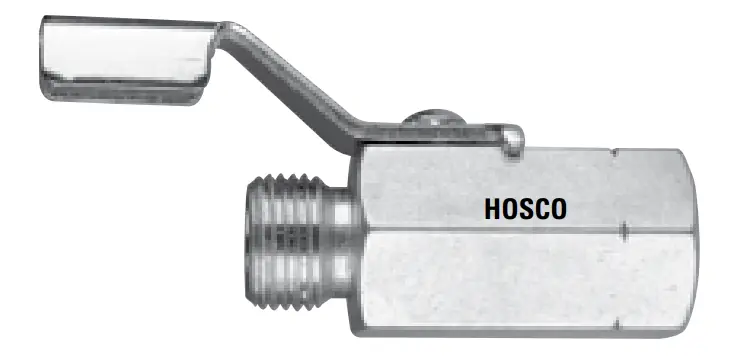 Hosco SSBV Series Ball Valve (Various Body and Fitting End Connector Options)