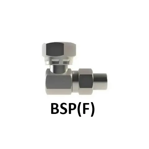 Hosco Hose and Tubing Connectors, No Spring Guard Elbow, BSP(F) (Various Size Options)