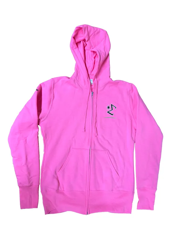 Total Finishing Light Pink Ladies Zip-Up Hoodie