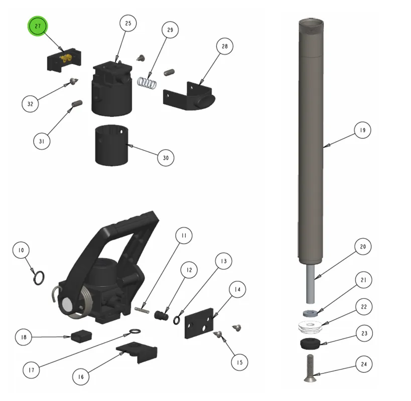 Hero BL-1505 Pin Bar Assembly