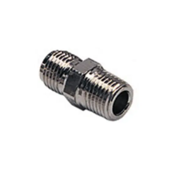 DeVilbiss H-1446 Nipple, Male Both Ends, 3/8" NPS x 3/8" NPS
