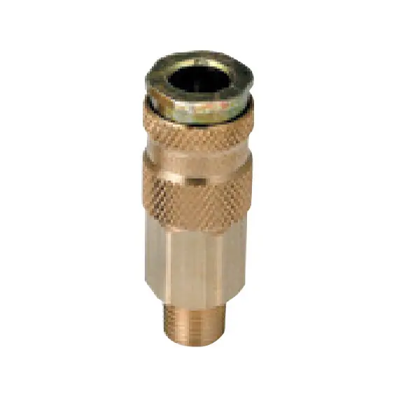 DeVilbiss HC-4719 Quick Disconnect, High Flow Ball and Ring Lock Type, 1/4" NPT (M)
