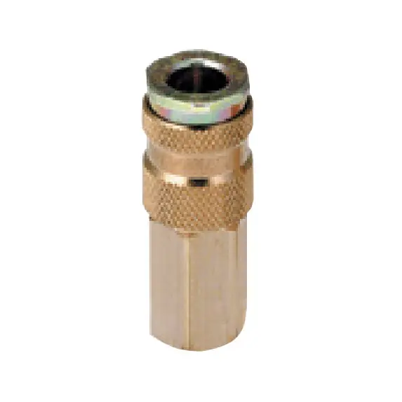 DeVilbiss HC-4720 Quick Disconnect, High Flow Ball and Ring Lock Type, 1/4" NPT(F)