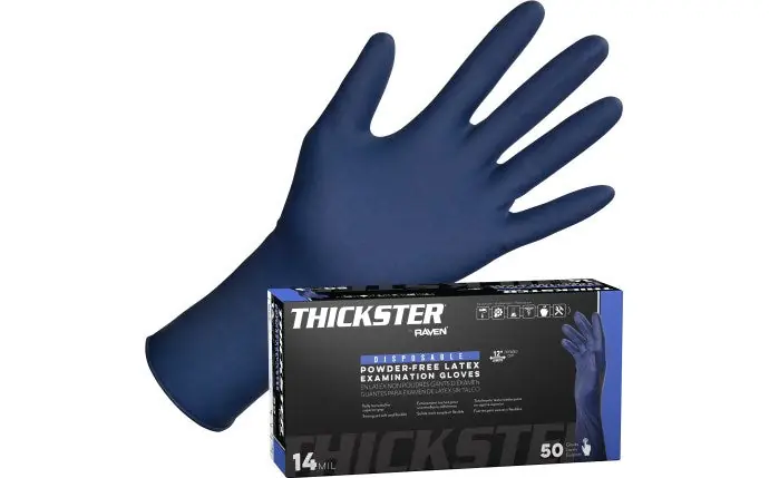 SAS Safety Corp. Thickster® Powder-Free Exam Grade Latex Disposable Gloves - 14 Mil