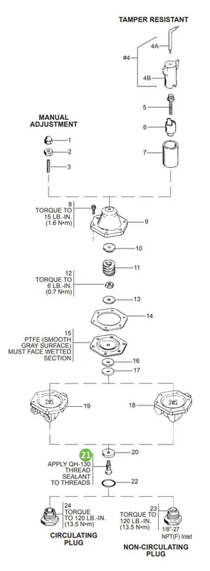 DeVilbiss HGS-44 Valve Stem, STD Flow