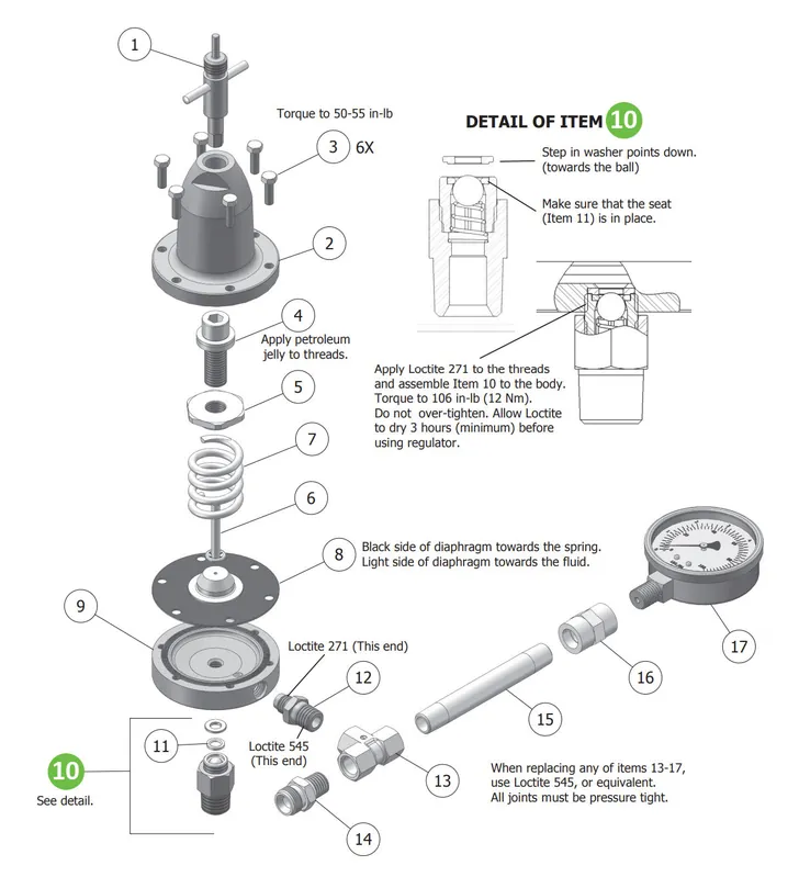 DeVilbiss HGB-426-A Fluid Inlet Kit