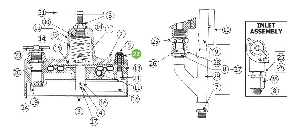 Binks 84-211 Adjustment Lock Nut