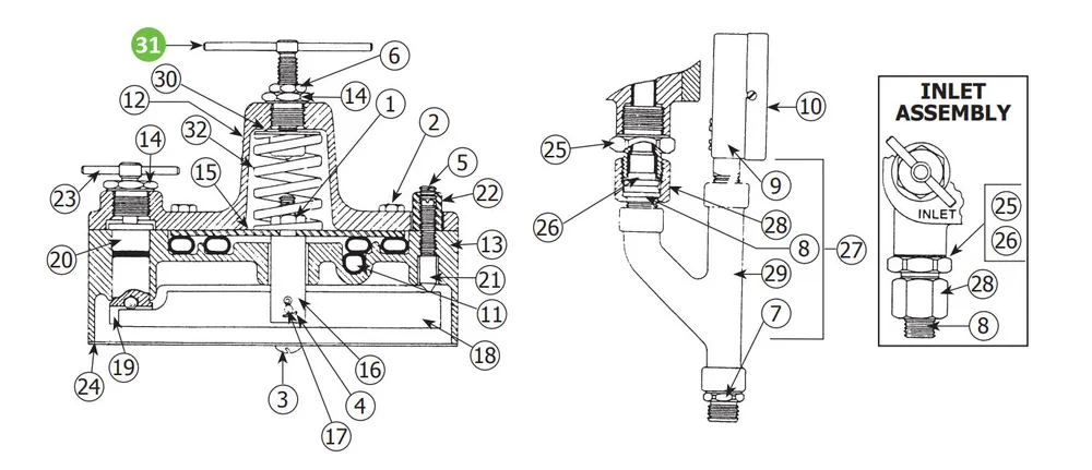 Binks 85-90 Adjusting Wing Screw