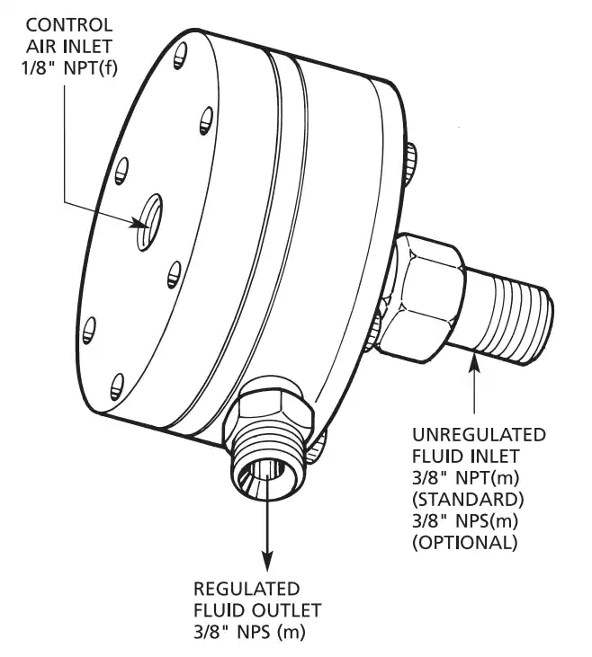 Binks 84-598 Remote Fluid Pressure Regulator