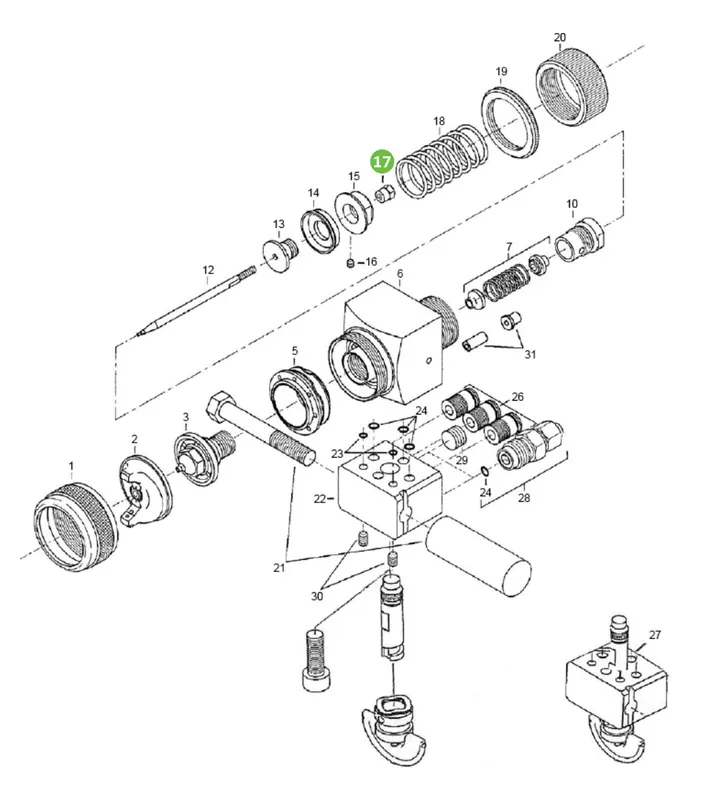 Binks T-AGB-105 Lock Nut