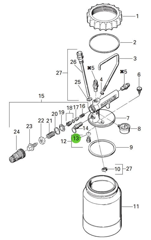 DeVilbiss KB-85-K5 Gasket; TGC Cups (Kit of 5)