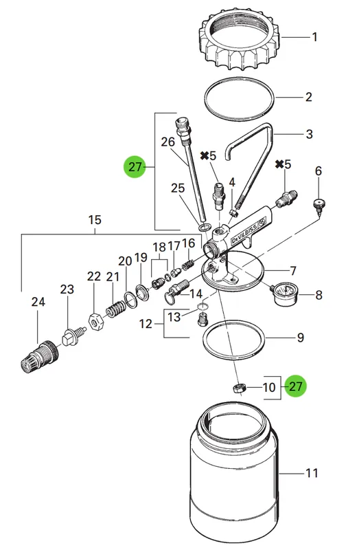 DeVilbiss KK-4997 Fluid Tube Kit
