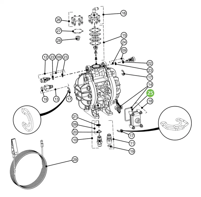 Binks DXK-25 Gasket (x4)