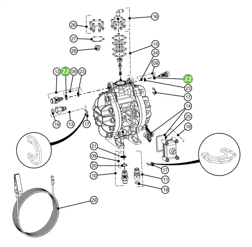 Binks DXK-22 O-Ring (x5)