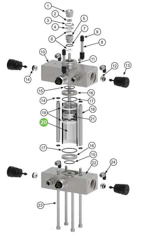 Binks 240-3018-300 Cylinder for 300cc