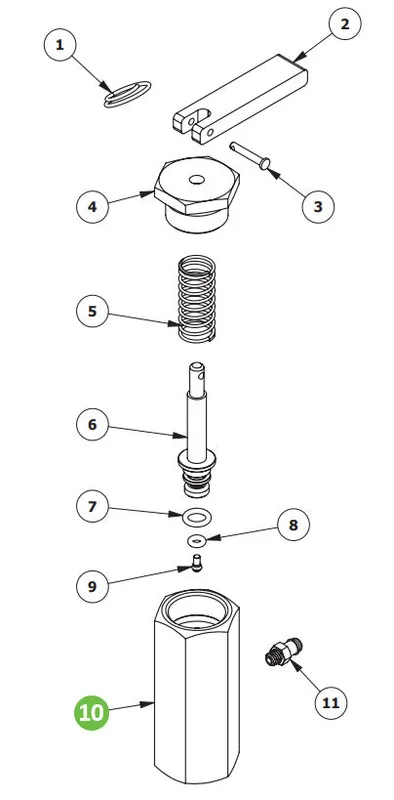 Binks 101-9478 Relief Valve Body