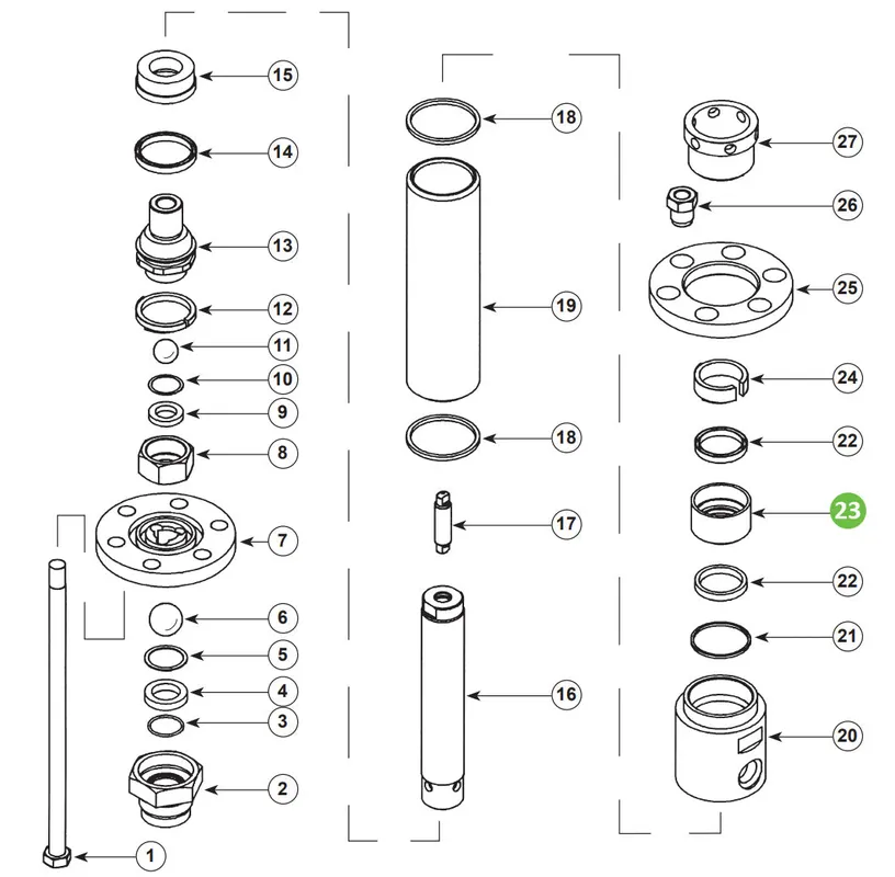 Binks 41-15927 Upper Seal Housing