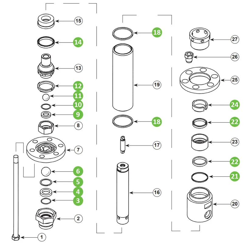 Binks 106-1256 Soft Seal Kit