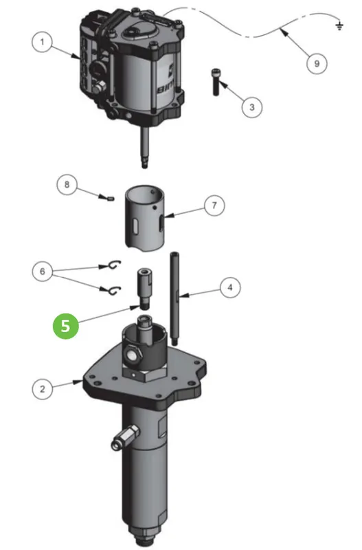 Binks 0115-010159 Motor Rod Adapter