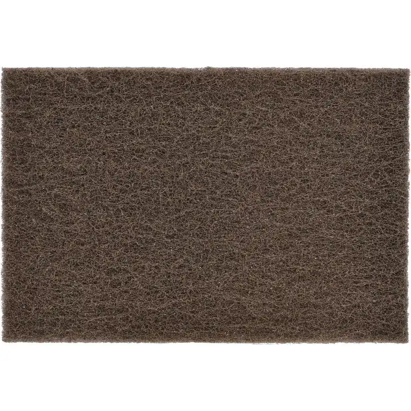 Norton Dark Tan Medium Grade Non-Woven Hand Sanding Pads, 6" x 9"