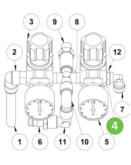 Binks 0114-019209 Reducing Bush, 1/4"-1/8"