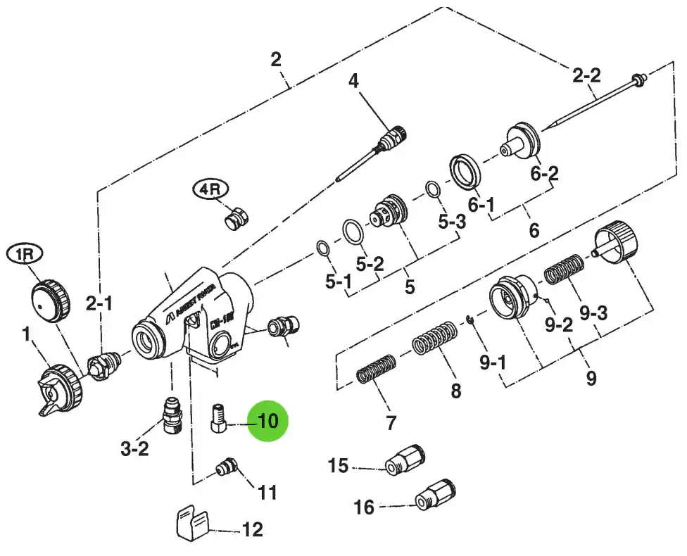 Anest Iwata 93811580 LPA/WA BOLT SET