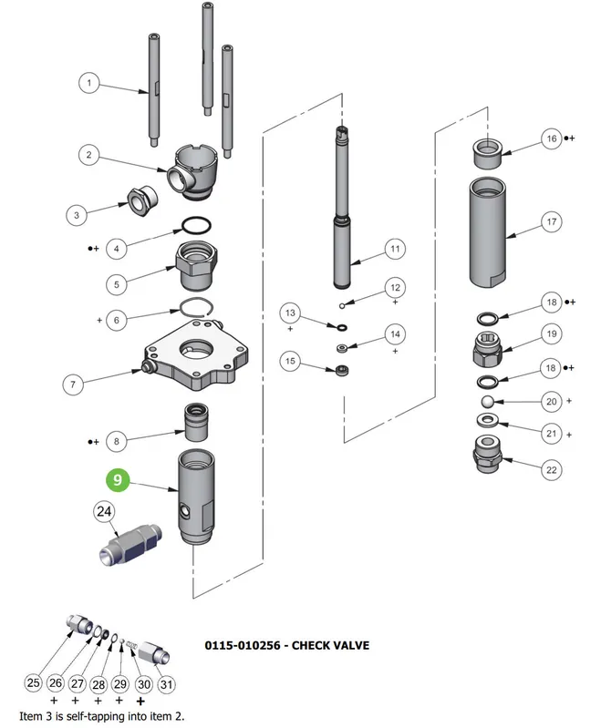 Binks 0115-010055 Upper Pump Tube
