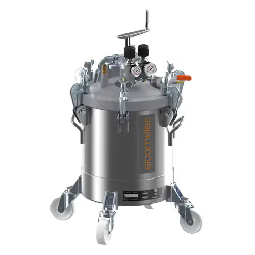 Sagola P25T Wheel Mounted Stainless Steel Pressure Tank With Manual Agitator; 25L (6.6 US Gal)