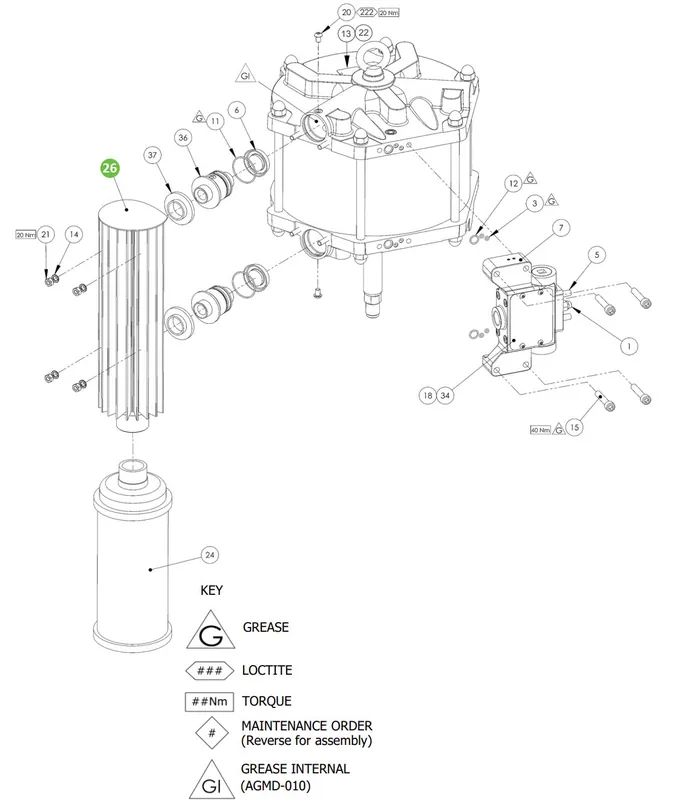 Binks 193159 Exhaust Manifold Assembly