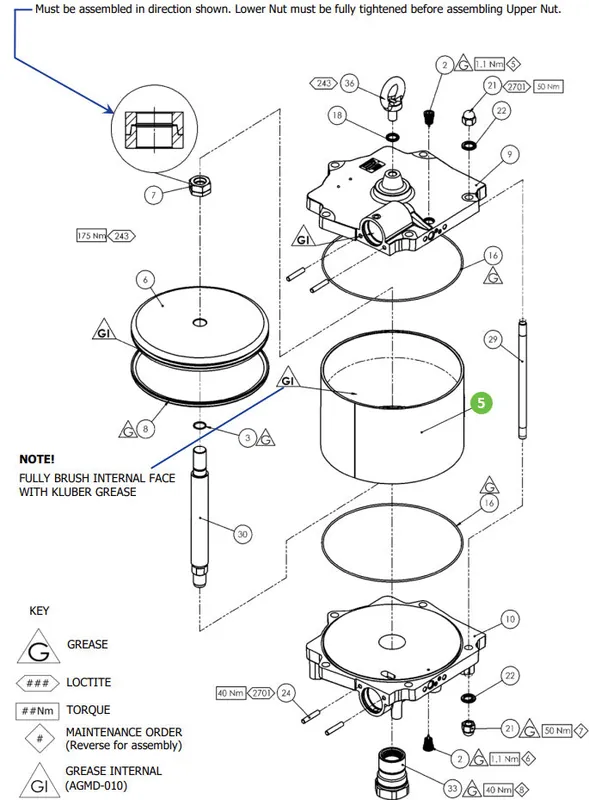Binks 0115-010341 Cylinder, A260