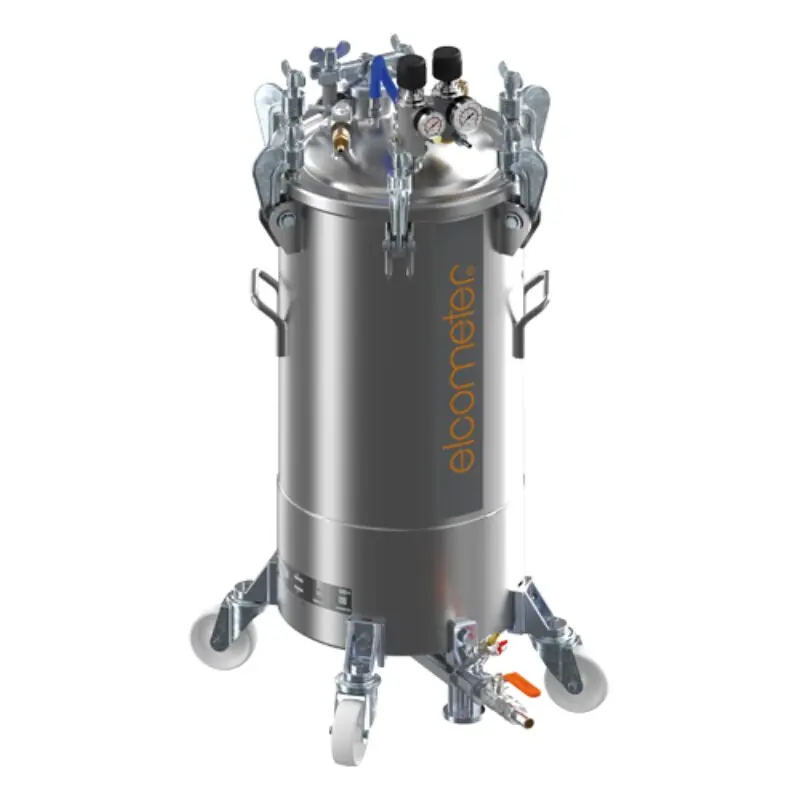 Sagola P60B Wheel Mounted Stainless Steel Pressure Tank With Bottom Outlet; 60L (15.85 US Gal)