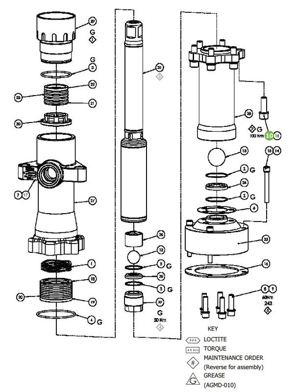 Binks 165978 M14 x 40 Cap Head Screw