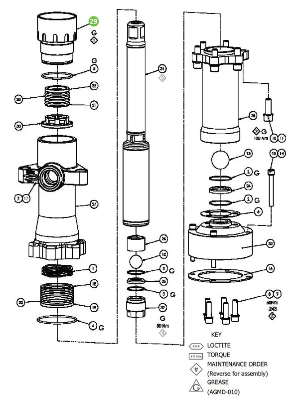 Binks 193472 Packing Nut ,FX440