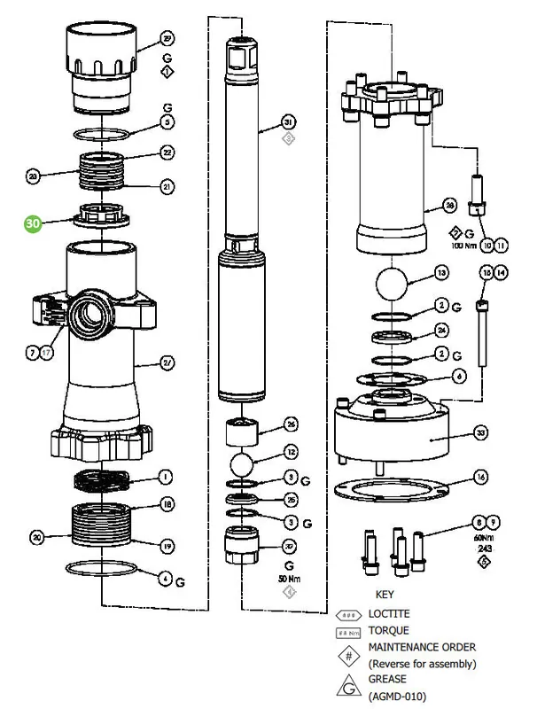 Binks 193474 Upper Packing Adjuster