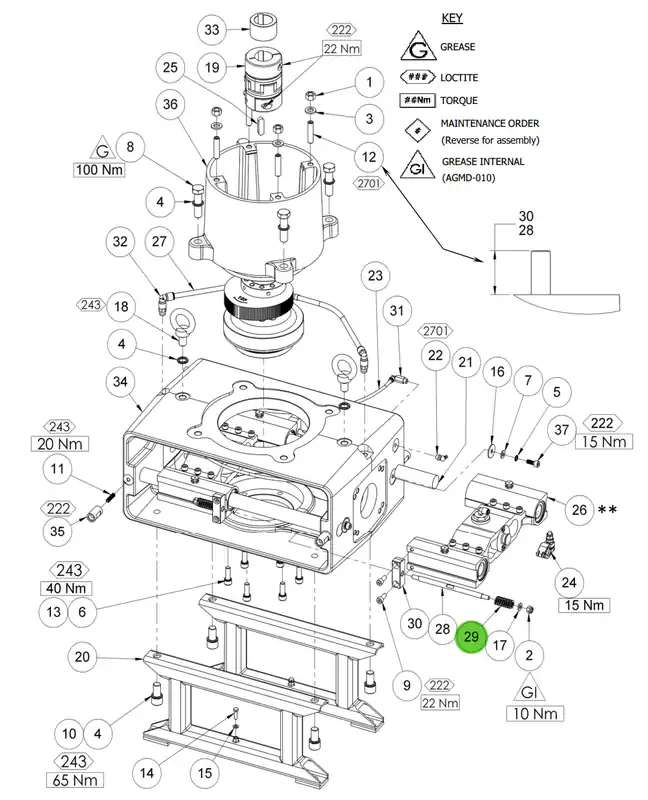 Binks 193104 Linear Bearing Carriage Spring