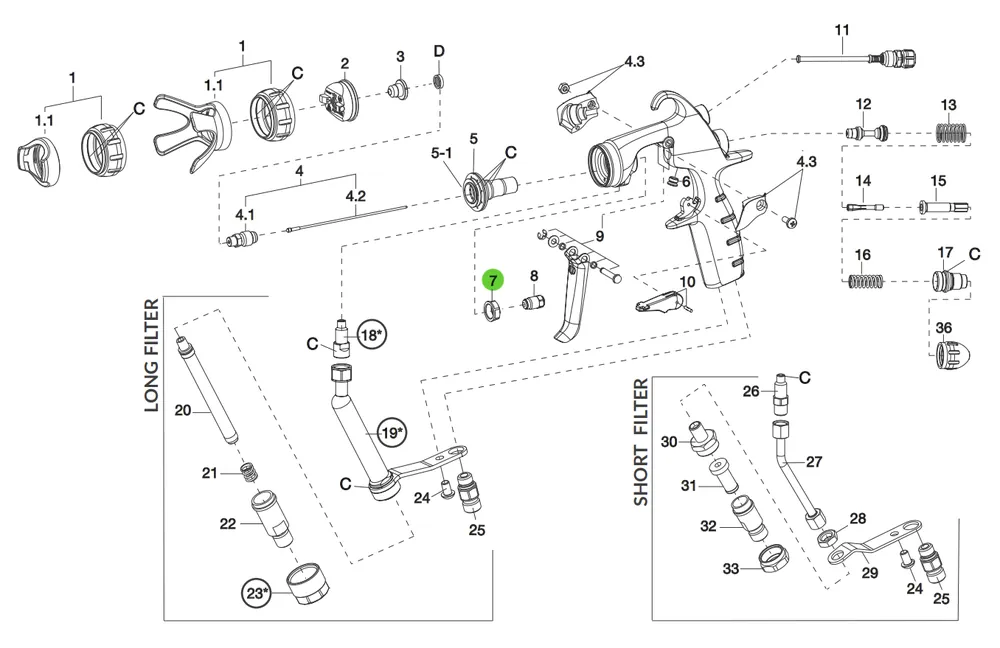 Anest Iwata 93004300 Nut; MSGS200