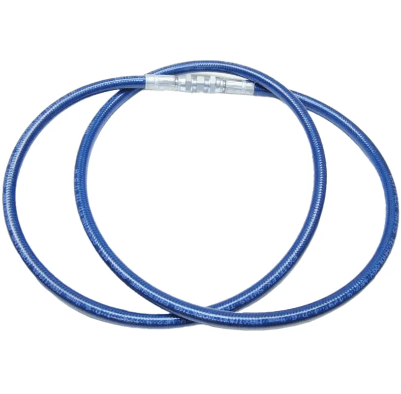 1/4” Airless Fluid Hose – Translucent Blue (8000 psi) - 50‘ - Fittings 1/4" Females