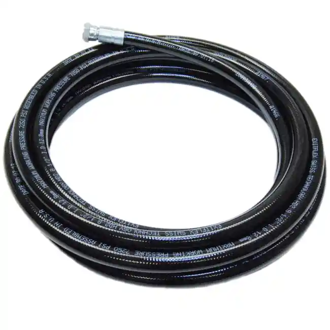 1/2” Airless Fluid Hose – Black (7250 psi) - 50‘ - Fittings 1/2" Females