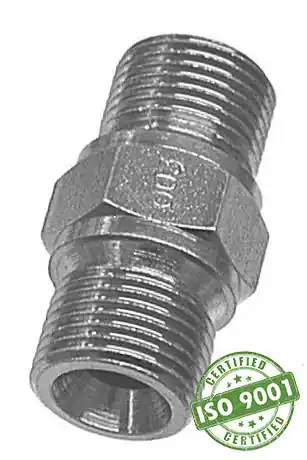 1/4" NPT (M) x 3/8" NPT (M) Fully Stainless Steel Adapter