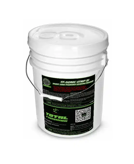 TF-Sonic 33 Ultrasonic Cleaning Fluid – Removes Paint, Powder Coat & Coatings from Spray Guns and Parts