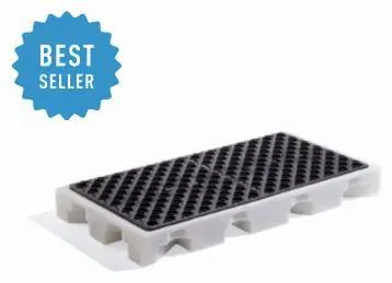 Poly Drip Deck Holds (2) 55 gal. Drums, 26" x 52" x 5.75", 22 gal. Sump Capacity