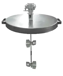 55 Gallon Drum Agitator with Stainless Steel Cover