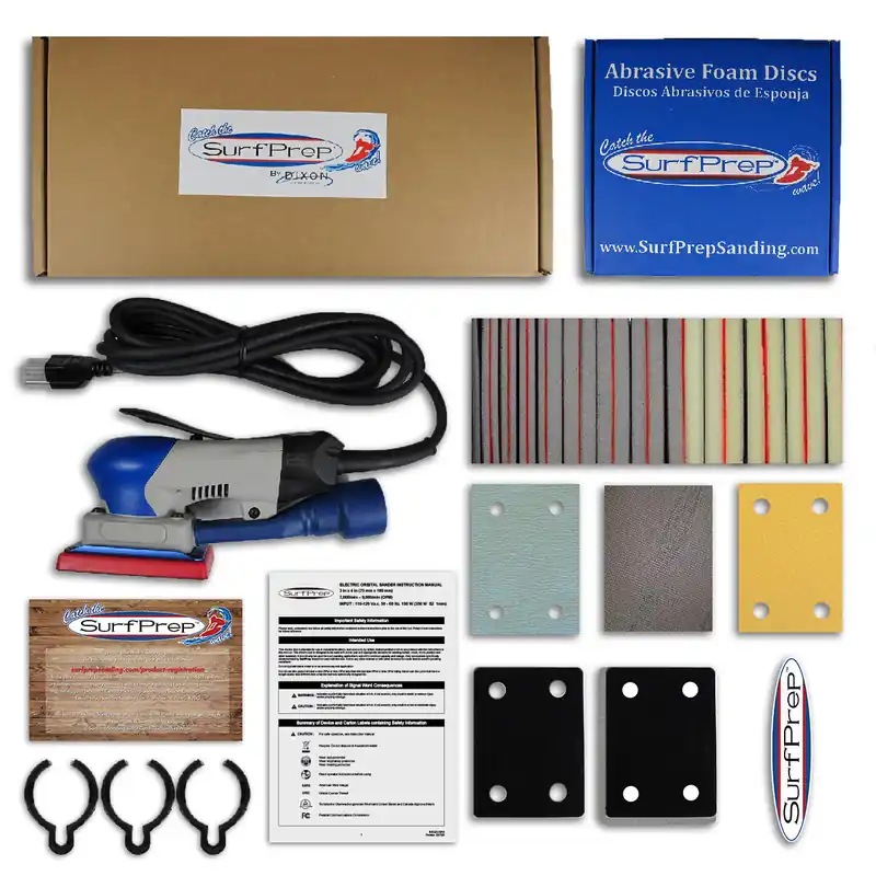 SurfPrep 3" x 4" Electric Ray ProFoam Sanding System Kit