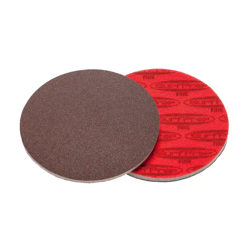SurfPrep 5" Foam Discs - 5mm Thick (Premium Red A/O) - 25 Pads/Box - Close Out