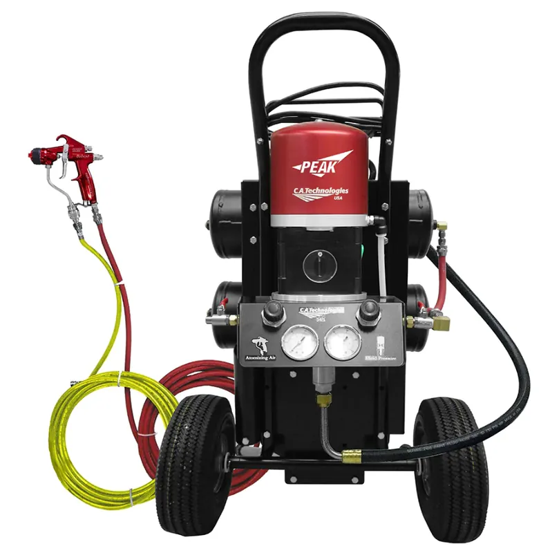 C.A. Technologies Air-Assist-Airless (AAA) 14 1 Bobcat Peak Pump Cart with Compressor
